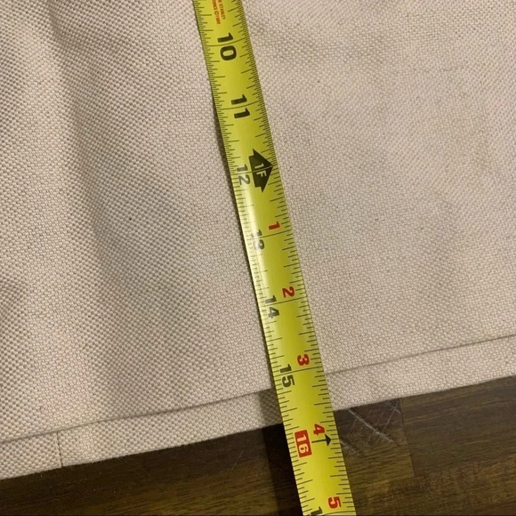 Original Penguin Tan Cream Canvas Skirt Slim Belt Mini Short Y2K Zipper Size 10 - Picture 5 of 12